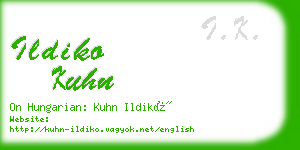 ildiko kuhn business card